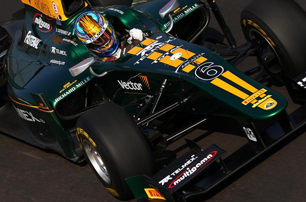 E. Gutiérrez con Lotus ART en GP2, Monza 2011