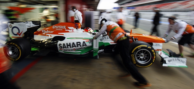 Jules Bianchi, Force India 2013, test Barcelona