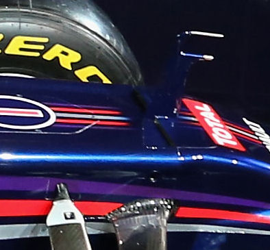 Ranura en la nariz del Red Bull RB9