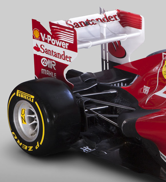 Parte trasera del Ferrari F138