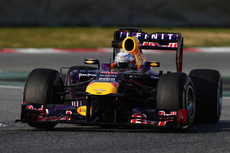Vettel en el primer día de test