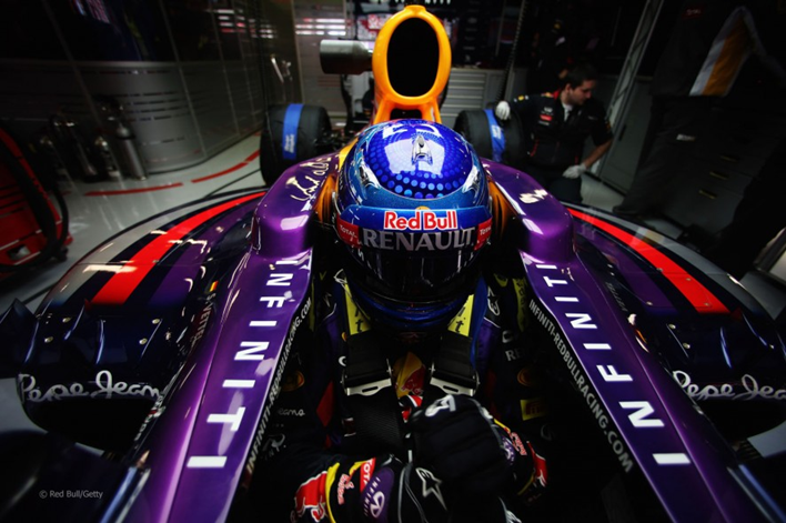 Vettel. 1º Test Montmeló 2013