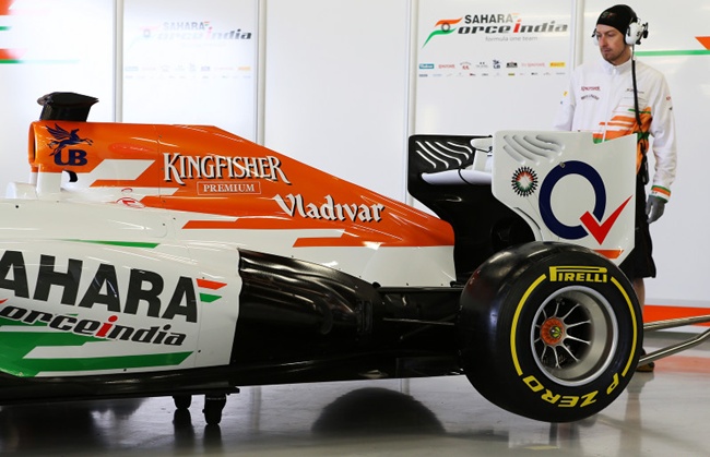 Parte trasera del Force India VJM06