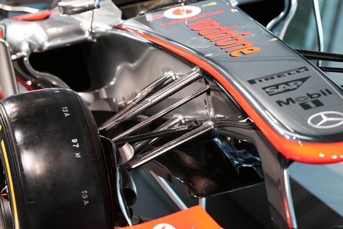 Suspensión delantera del McLaren MP4-28