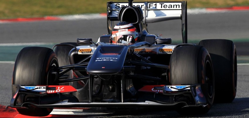Nico Hulkenberg en los test de Montmeló 2013