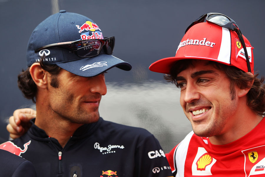 Mark Webber y Fernando Alonso