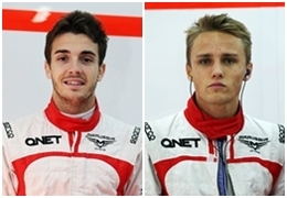 Jules Bianchi y Max Chilton