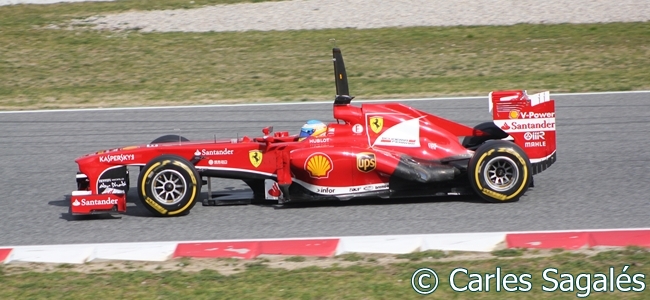 Fernando Alonso, test barcelona 2013 c