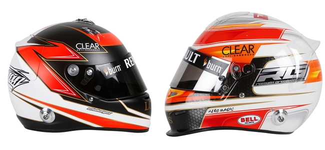 Raikkonen y Grosjean 2013 helmets
