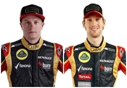 Kimi Raikkonen y Romain Grosjean