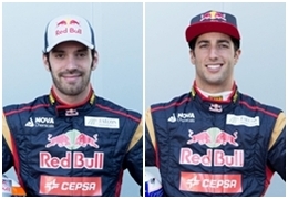 Jean-Eric Vergne y Daniel Ricciardo