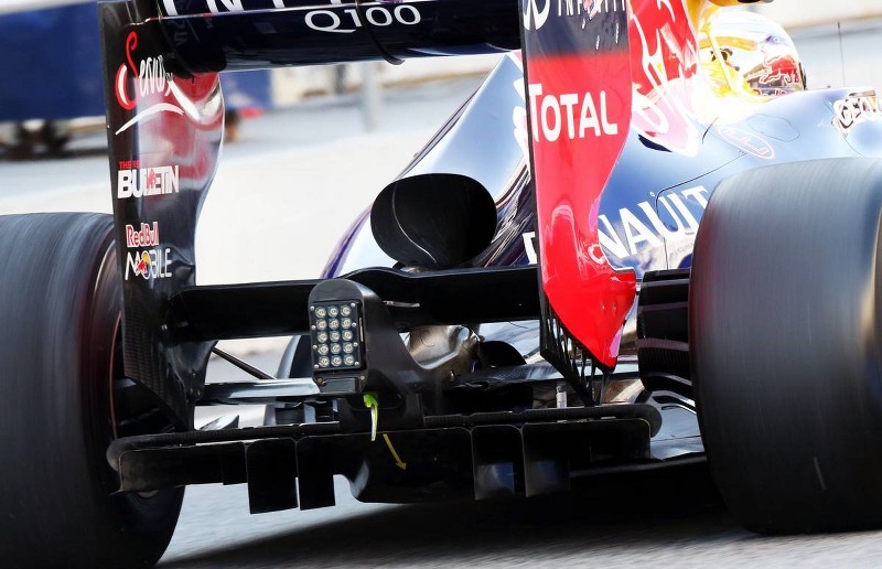 Parte trasera del Red Bull RB9