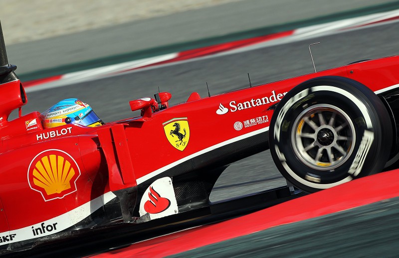 Fernando Alonso con el Ferrari F138