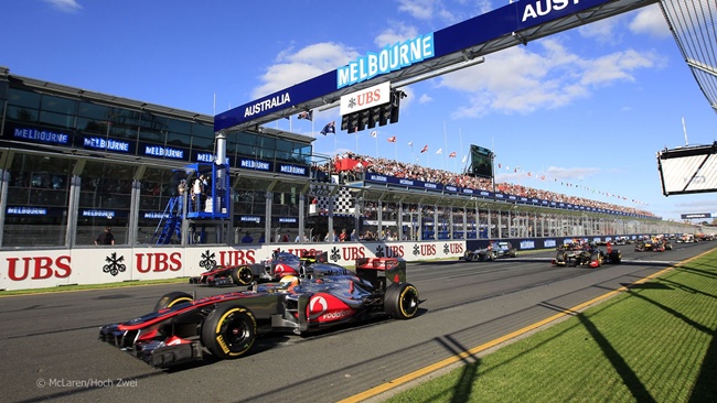 Salida del GP de Australia 2012