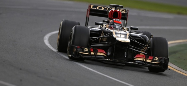 Kimi Raikkonen durante el GP de Australia 2013