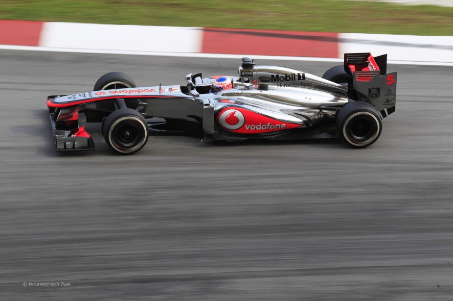Jenson Button en Sepang 2013