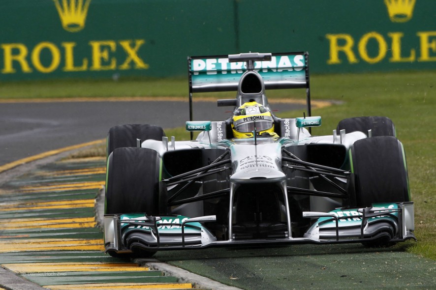 Nico Rosberg durante la calificación del GP de Australia 2013