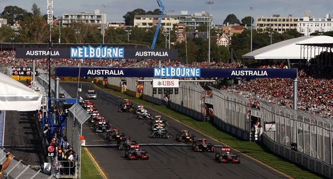 Salida del GP de Australia 2012