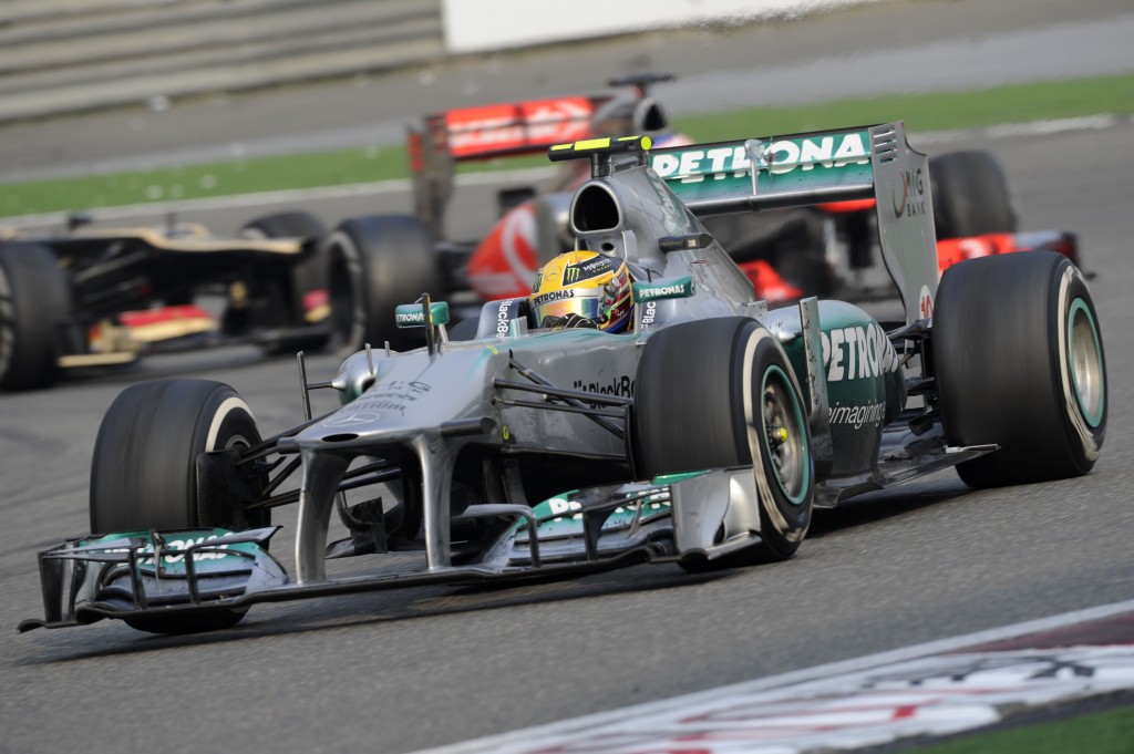 Lewis Hamilton durante el GP de China 2013