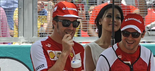 Fernando Alonso, Felipe Massa, 2013 Malaysian GP