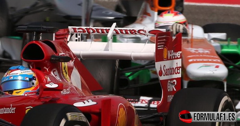 Problema en el DRS de Fernando Alonso durante el GP de Baréin 2013