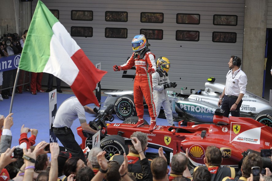 Fernando Alonso, tras lograr la victoria en el GP de China 2013