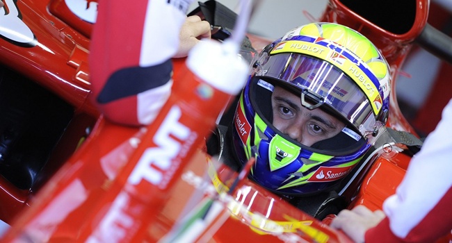 Felipe Massa en los test de pretemporada 2013