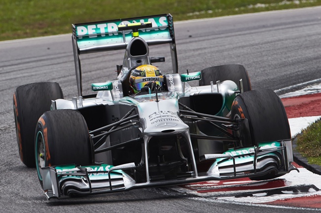 Lewis Hamilton en Sepang 2013