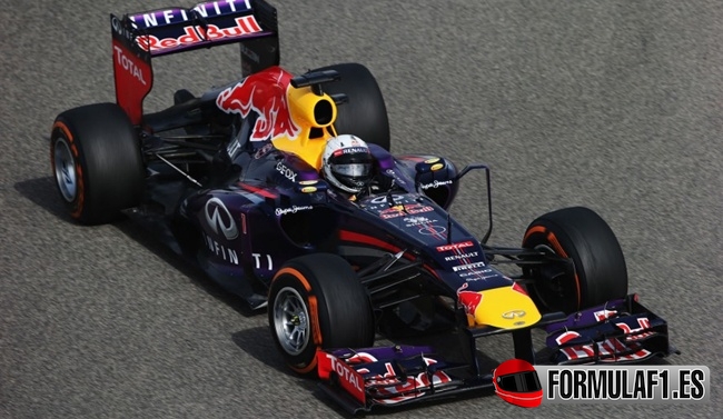 Sebastian Vettel en el GP de Baréin 2013