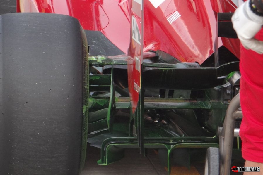 Difusor del Ferrari F2012