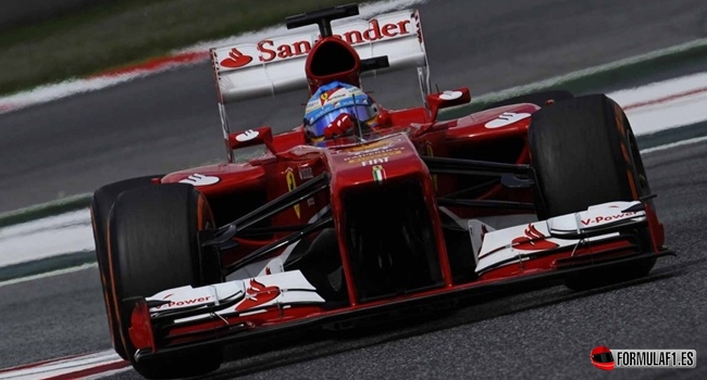 Fernando Alonso en Barcelona 2013