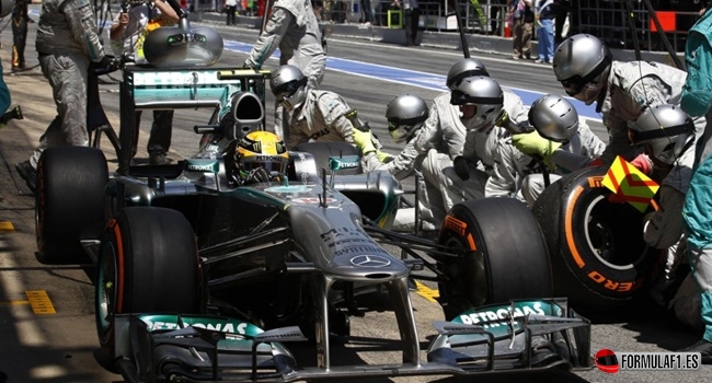 Lewis Hamilton en Barcelona 2013