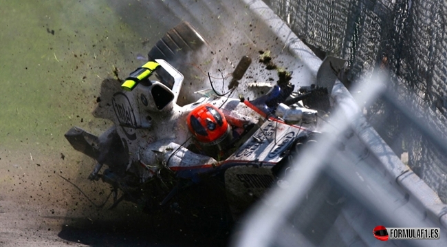 Robert Kubica, crask Canada 2007