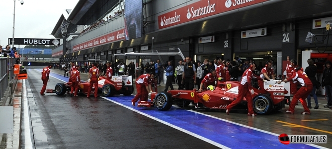 Ferrari Box, Silverstone 2012