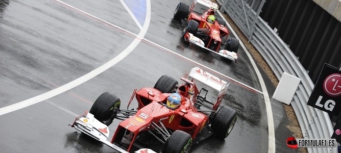 Alonso, Massa, Silverstone 2012