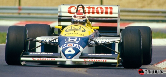 Nelson Piquet en Hungría 1986