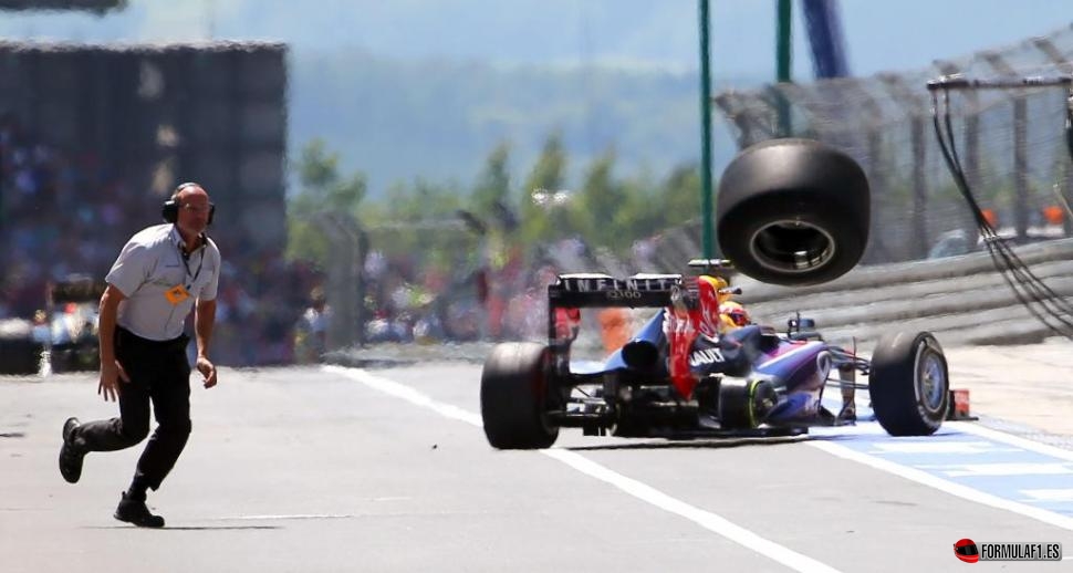 Accidente de la rueda de Webber en Alemania 2013