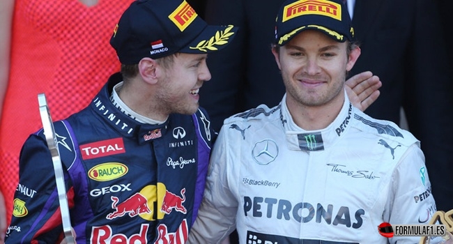 Nico Rosberg y Sebastian Vettel
