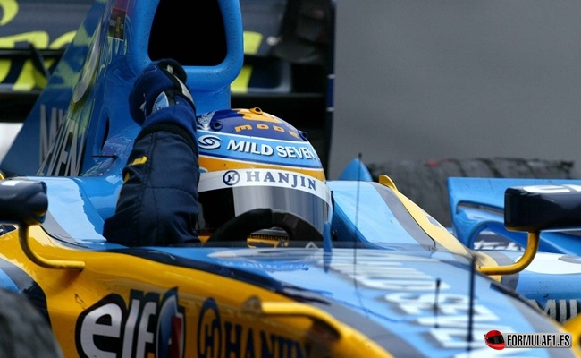 Fernando Alonso en Hungría 2003