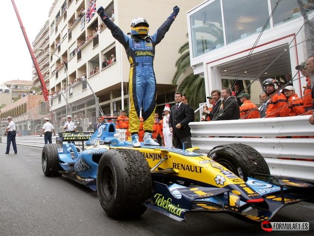 Fernando Alonso gana en Mónaco 2006