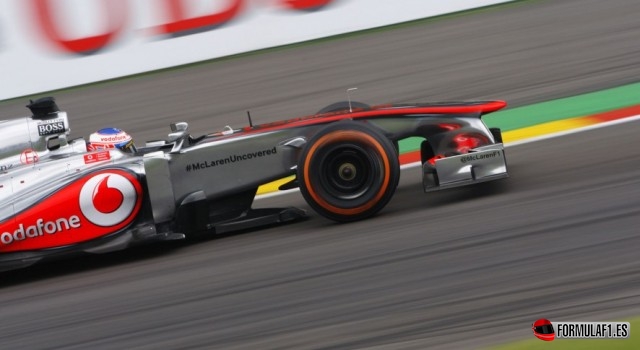 Jenson Button en Spa 2013