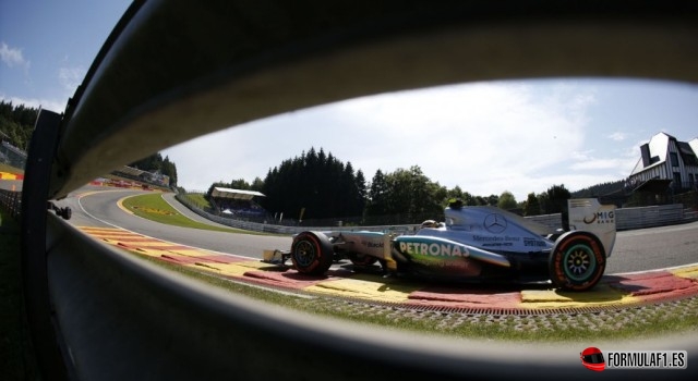 Lewis Hamilton en Spa 2013