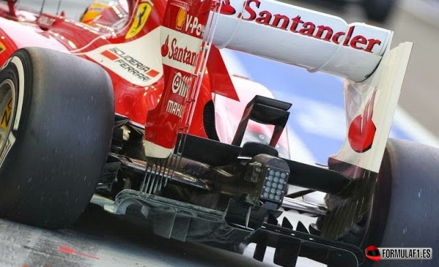 Difusor del Ferrari F138 en Singapur 2013