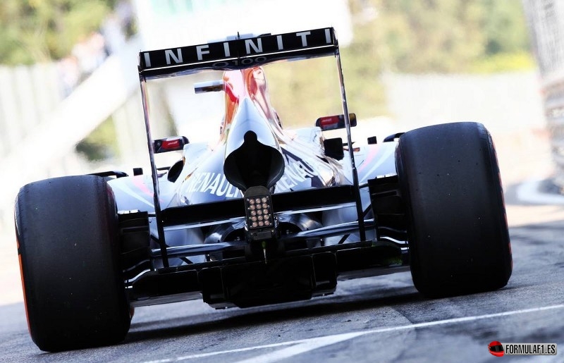 Alerón trasero de Red Bull en Monza 2013