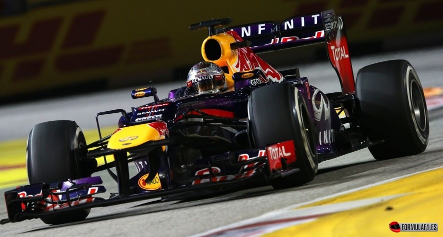 Sebastian Vettel en Singapur 2013