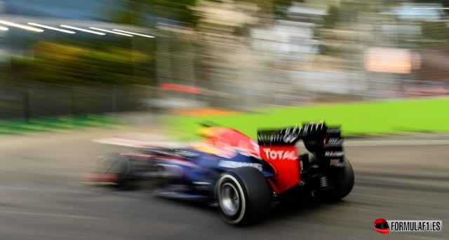 Sebastian Vettel en Singapur 2013