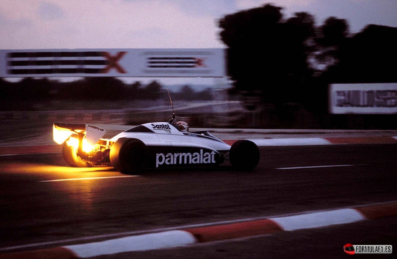 Nelson Piquet con el Brabham BT50 en 1983