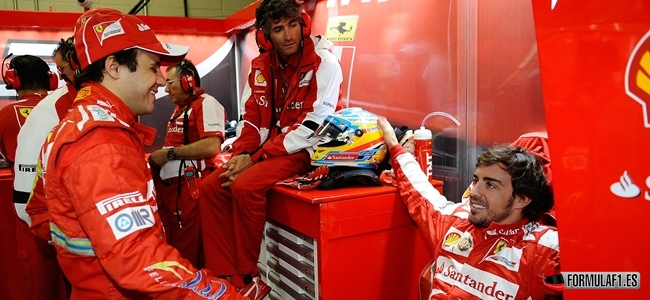 Massa y Alonso, Brasil 2013 F1