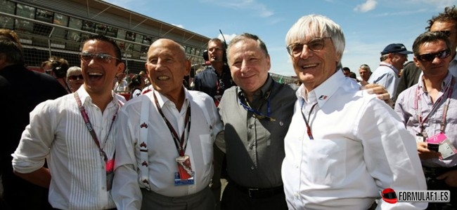 Bernie Ecclestone and Jean Todt, F1