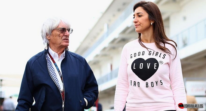 Bernie Ecclestone and Fabiana Flosi